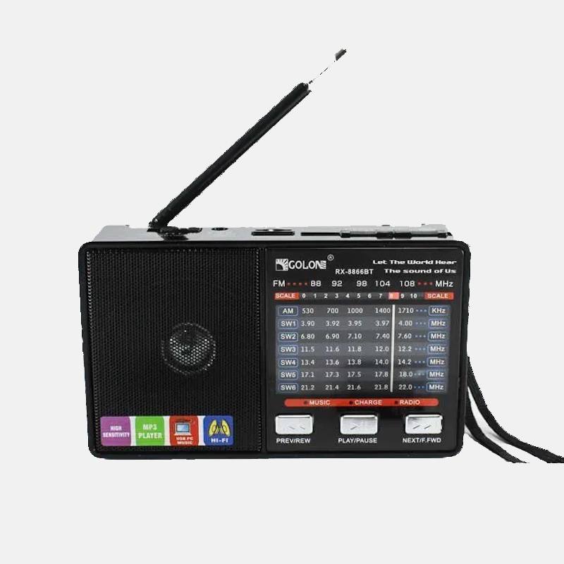 Аккумуляторный фонарь-радио с MP3 + Мощный фонарь прожектор на 4 LED